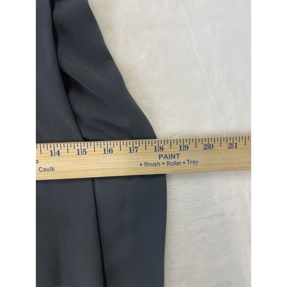 Shona Joy Revolve Core Knot Dress Size 4 Gray Draped Halter Tulip Hem Runs Small - Picture 14 of 16